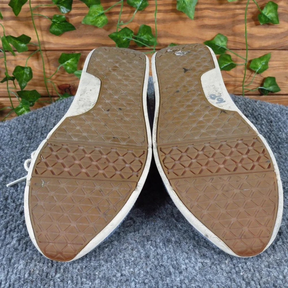 TOMS Cabrillo Infinity‎ Womens Lace Up Sneakers Size 7 Blue Textured Casual